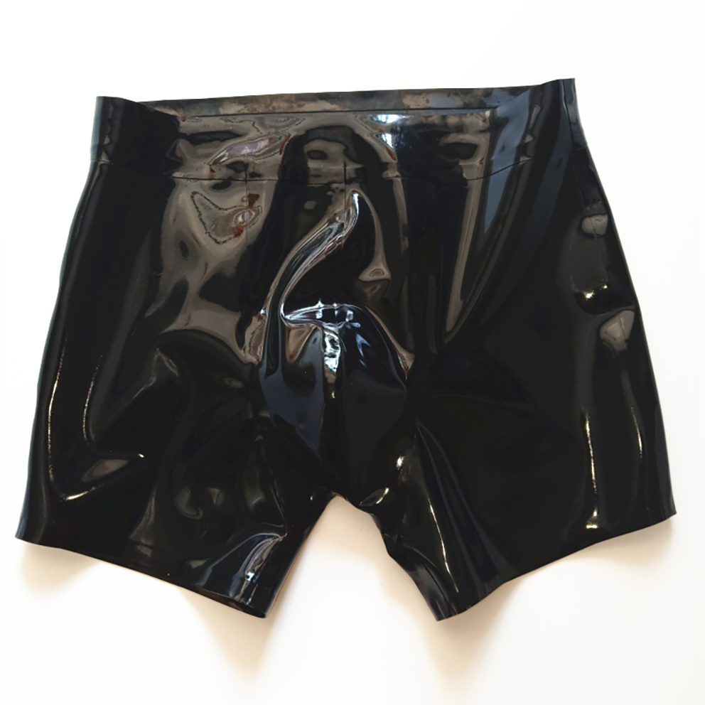 Sexy Zwarte Latex Heren Shorts - Boyshort Underwear recensie en prijs